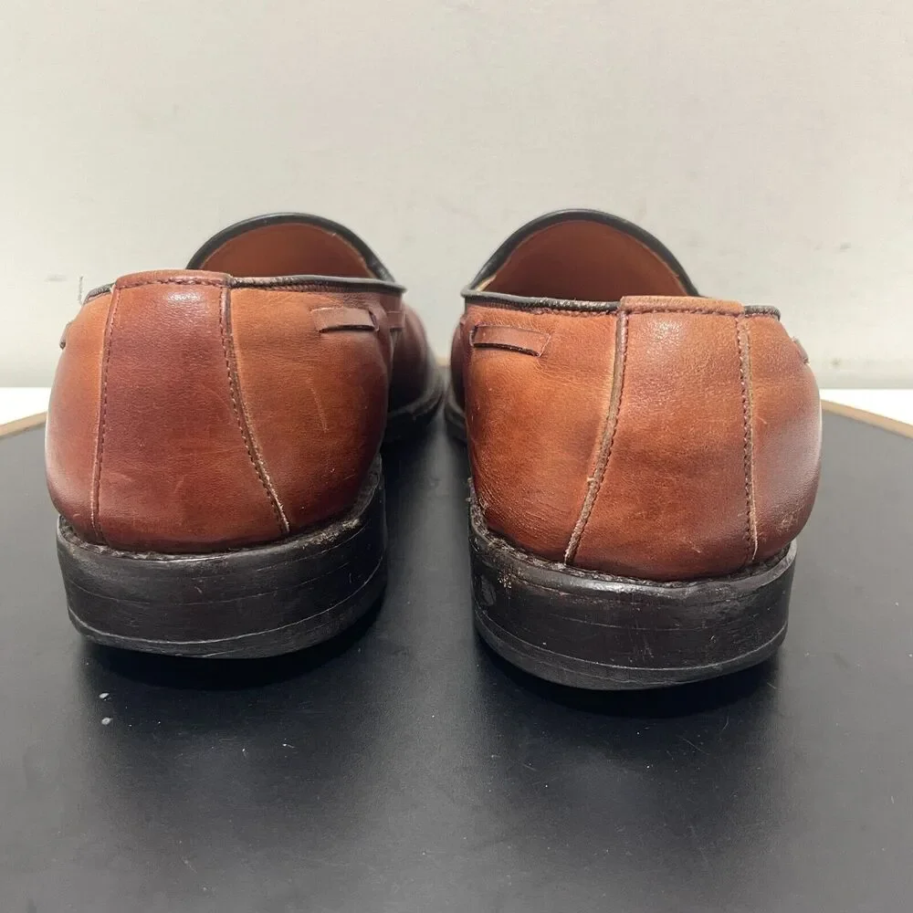 Allen Edmonds Tassel Loafers‎ Men 7.5 B Leather Brown Business Classic Preppy